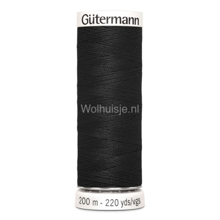 Naaigaren 000 zwart 200m Gütermann