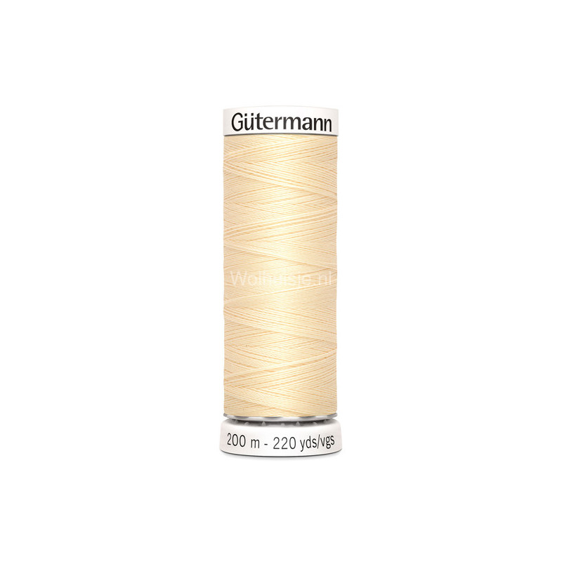 Naaigaren 610 lichtgeel 200m Gütermann