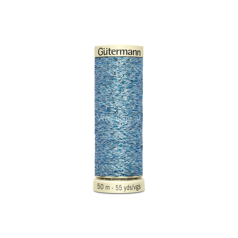 Metalic effect garen 143 blauw 50m Gütermann