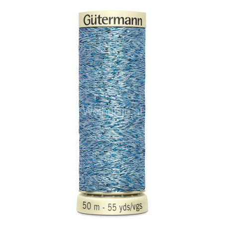 Metalic effect garen 143 blauw 50m Gütermann