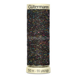Metalic effect garen 71 zwart 50m Gütermann