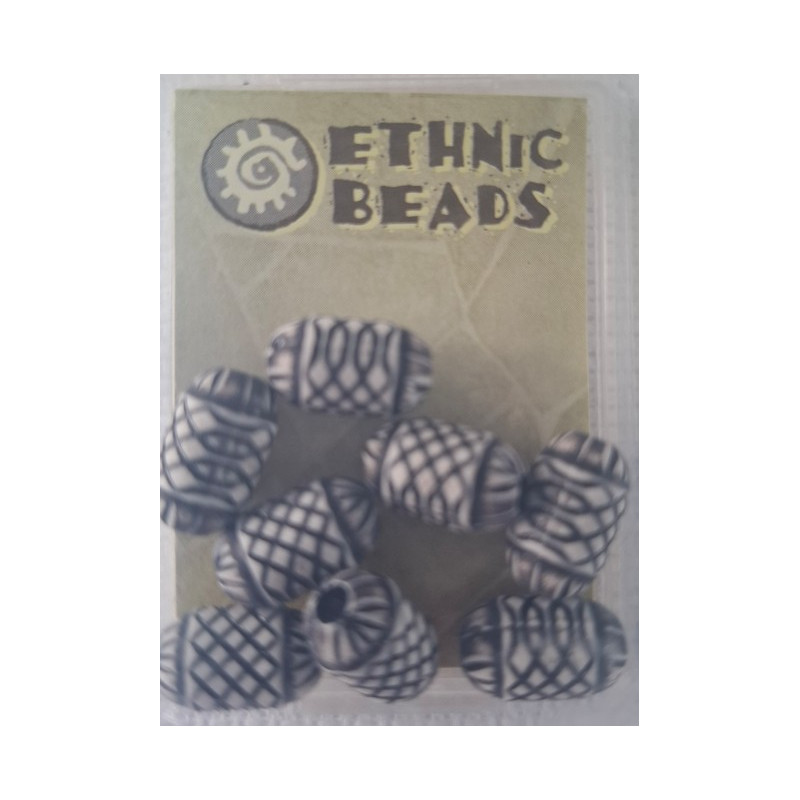 ethnic beads kralen d bruin ovaal 464.003