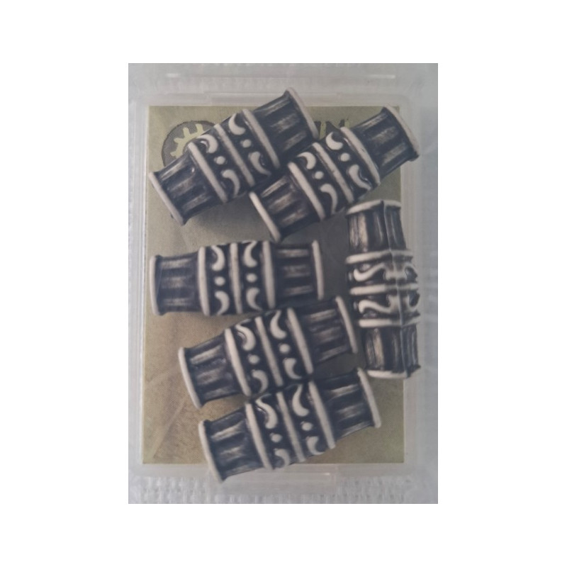 ethnic beads kralen zwart langwerpig 464.003 eb 1044