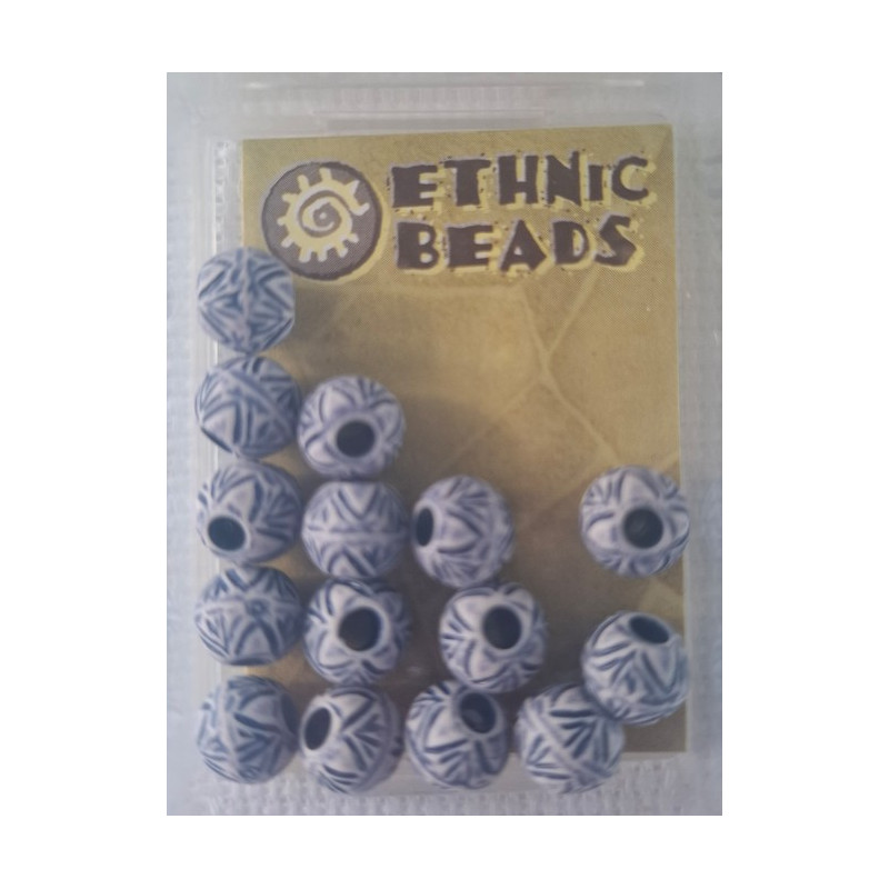 ethnic beads kralen blauw rond 464.003 eb 1031