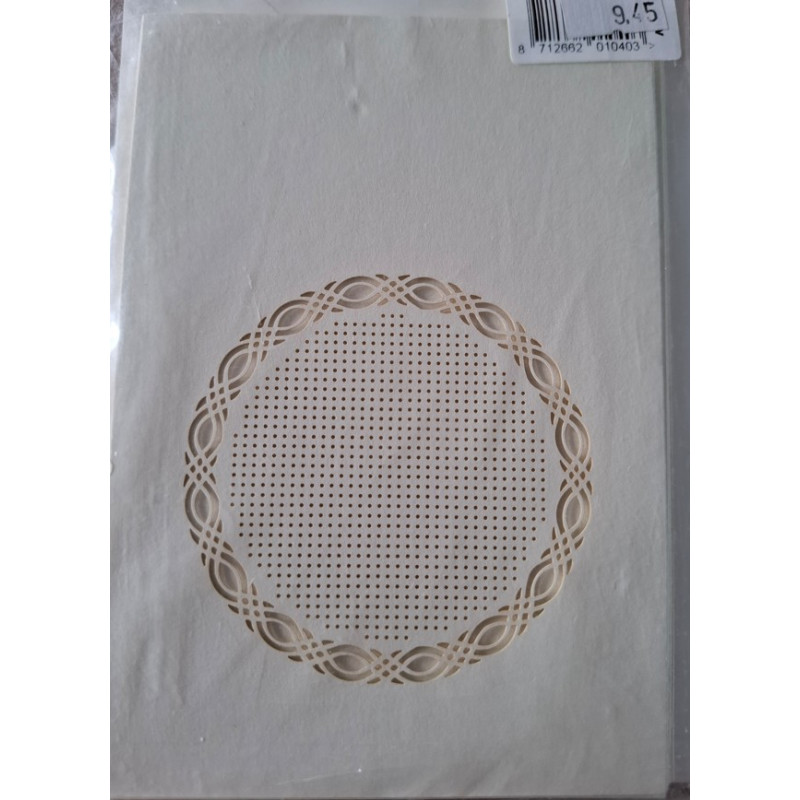 Borduren 4 kaarten op papier met enveloppen