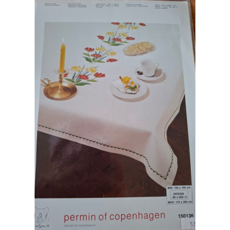 telpatroon tafelkleed 150136 voorjaarsbloemen