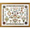 Eva Rosenstand  12-722 Borduurpakket Merklap, Nederland 40x50 cm