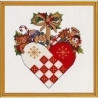 Eva Rosenstand 12-868 Borduurpakket Hart met speelgoed 25x25 cm