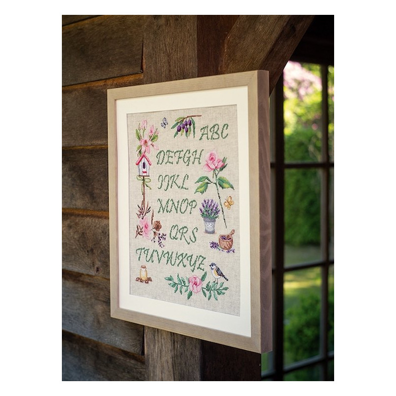 Vervaco borduurpakket tuinalfabet pn-0183197 borduren