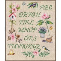 Vervaco borduurpakket tuinalfabet pn-0183197 borduren