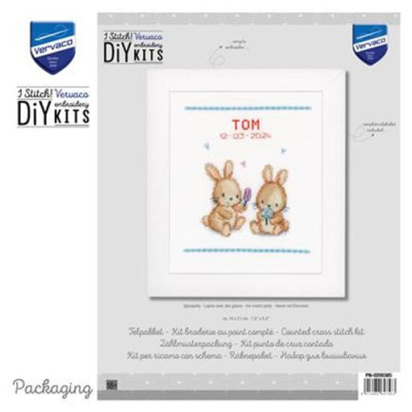 Vervaco Geboorte Ijsjesparty borduren (pakket) PN-0200385