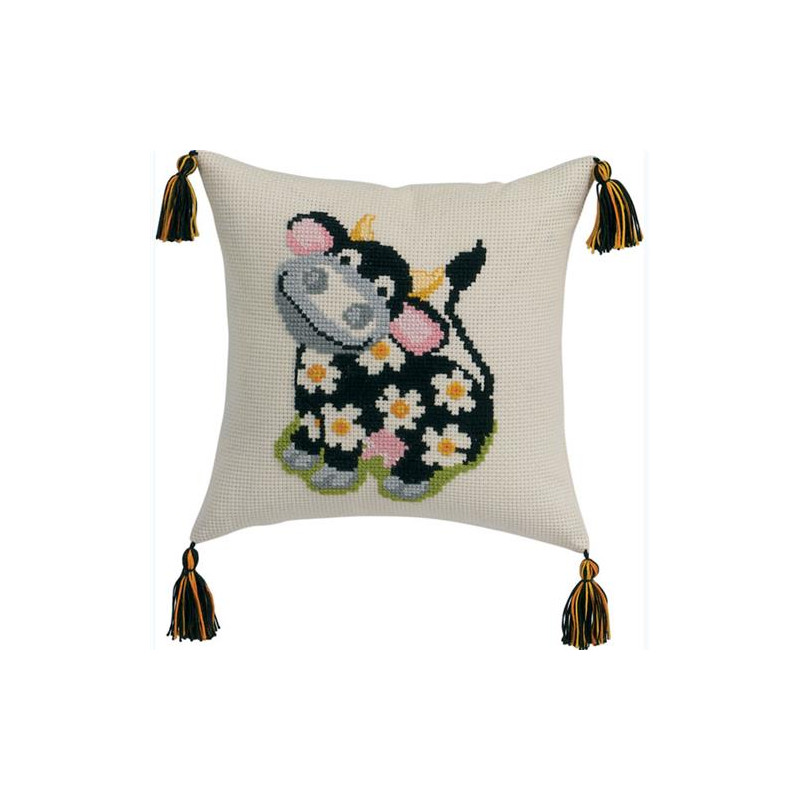 Permin 83-2860 Borduurpakket Koe 30x30 cm