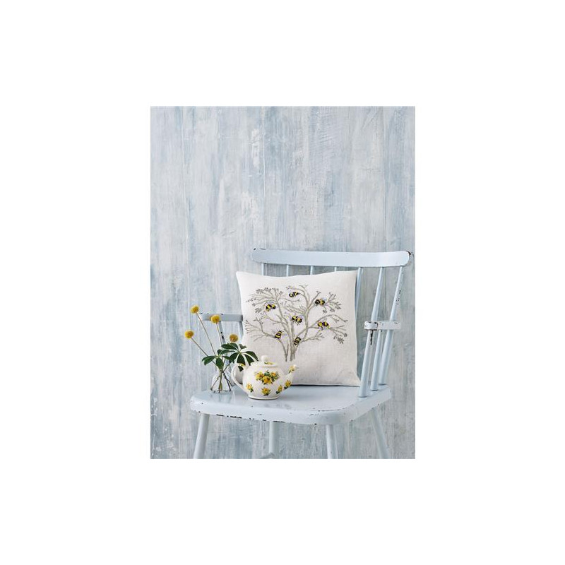 Permin 83-2161 Borduurpakket Bijen 40x40cm