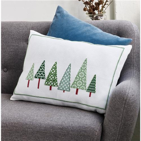 Permin 83-2269 Borduurpakket Kerstbomen 58x40cm