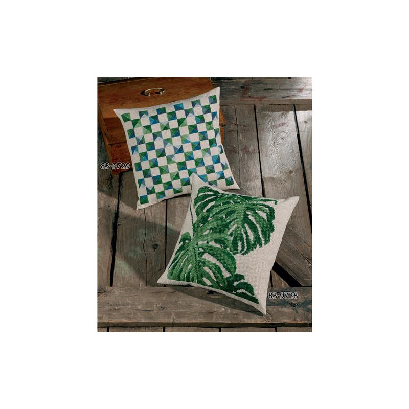 Permin 83-9728 Kussen Borduurpakket Monstrea 40x40 cm