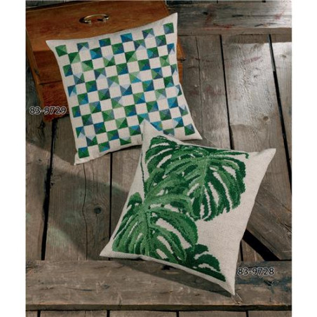 Permin 83-9728 Kussen Borduurpakket Monstrea 40x40 cm