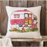 Permin 83-2325 Borduurpakket Caravan 40x40cm