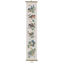 Permin 35-7116 Borduurpakket Vogels tuin 16x88 cm