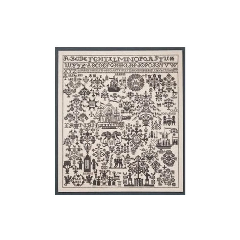 Permin HH21249 Borduurpakket merklap 65x72 cm