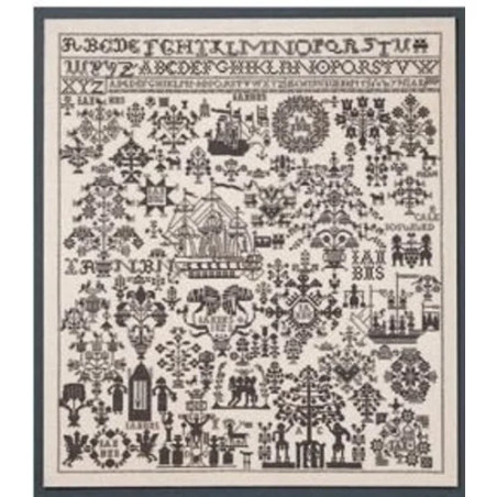 Permin HH21249 Borduurpakket merklap 65x72 cm