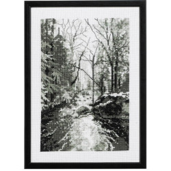 Permin Kruissteek borduurpakket bos telpatroon