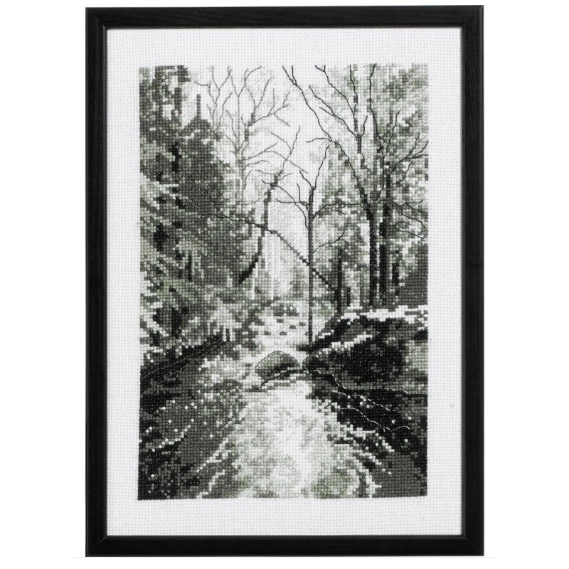 Permin Kruissteek borduurpakket bos telpatroon