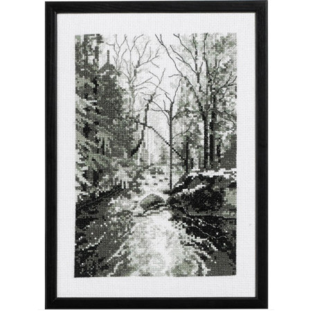 Permin Kruissteek borduurpakket bos telpatroon