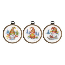 Borduurpakket miniatuur Gnomes set van 3 PN-0203241