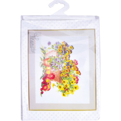 borduurpakket Viooltjes - Linnen 2083