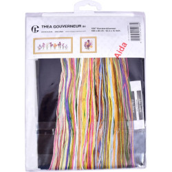 Thea Gouverneur bloembollen  1087.05 op zwarte aida