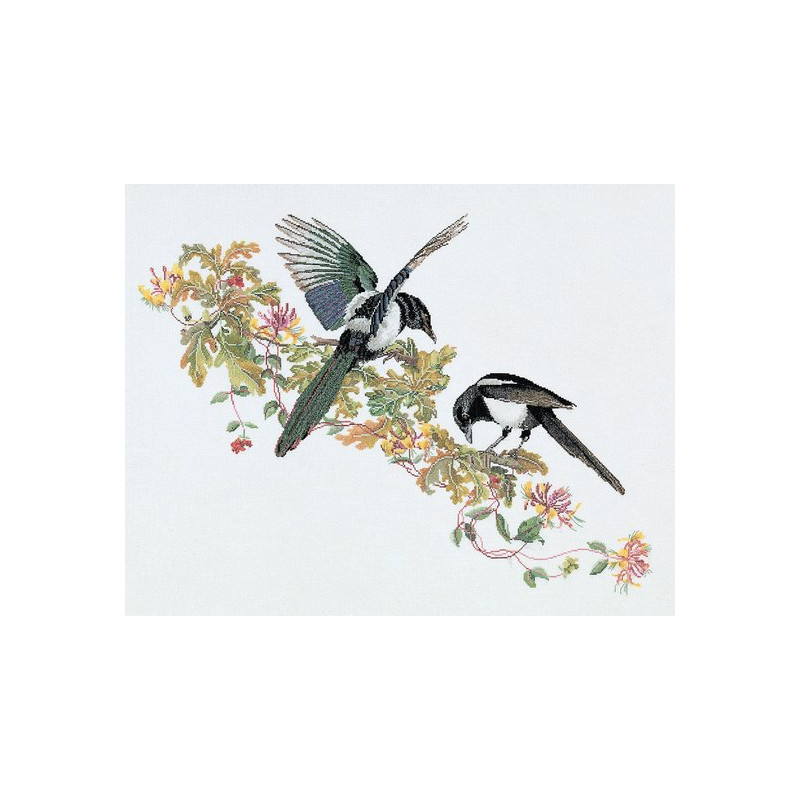 Borduurpakket Thea Gouverneur Eksters 1075