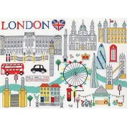 Bothy Threads Cross Stitch Kit - Liefde Londen ‎XLS