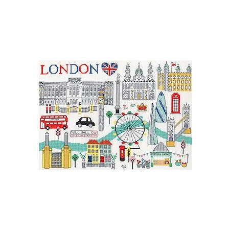 Bothy Threads Cross Stitch Kit - Liefde Londen ‎XLS