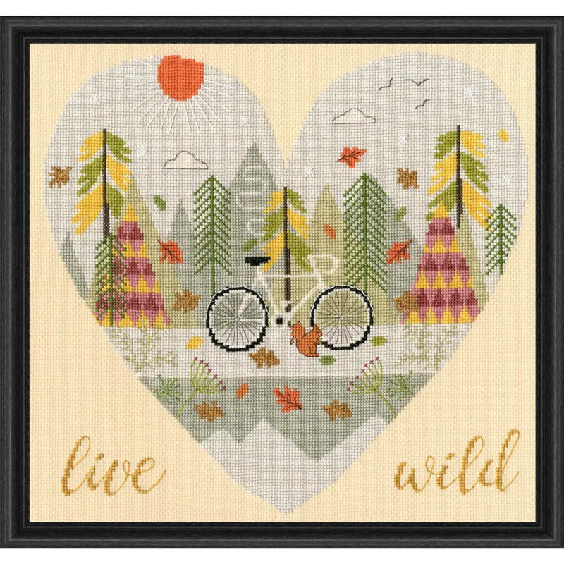 Borduurpakket Wild at Heart - Live Wild - Bothy Threads XHY3