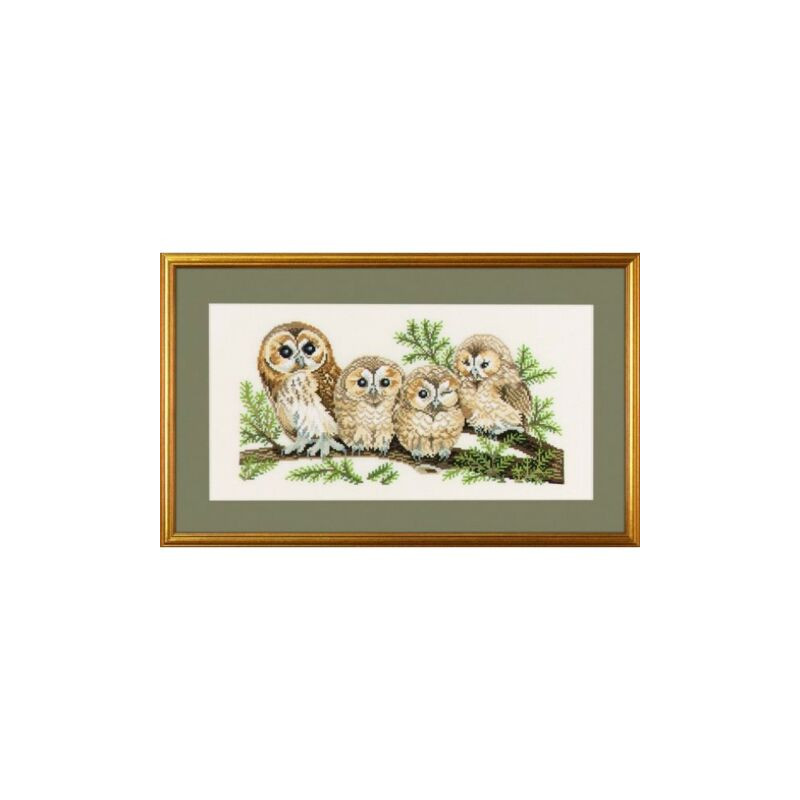 Eva Rosenstand borduurpakket uilen 94-146 aida