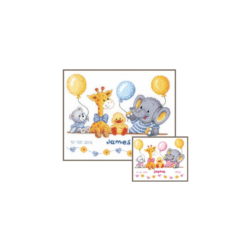 Vervaco geboortefeestje borduren pn-0143720