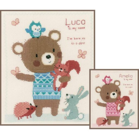 Vervaco Lieve bosvrienden borduren PN-0155769