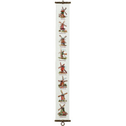 Borduurpakket schellekoord Hollandse molens  221.285