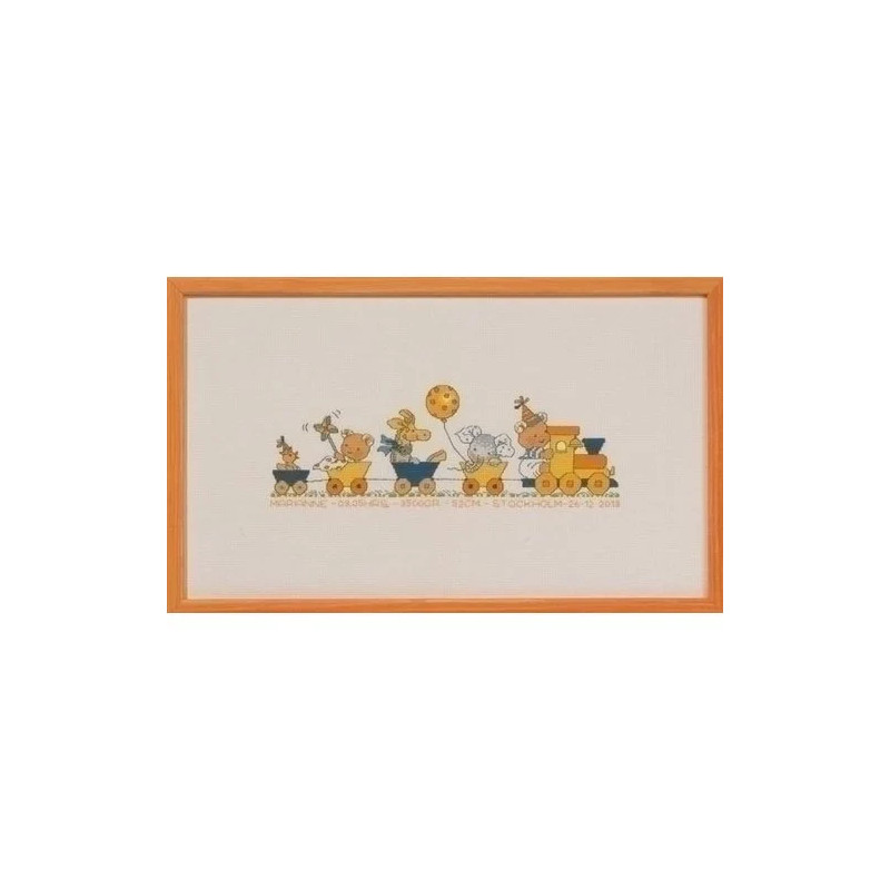 Permin Borduurpakket Bobbi Happy Friends trein 92 2149