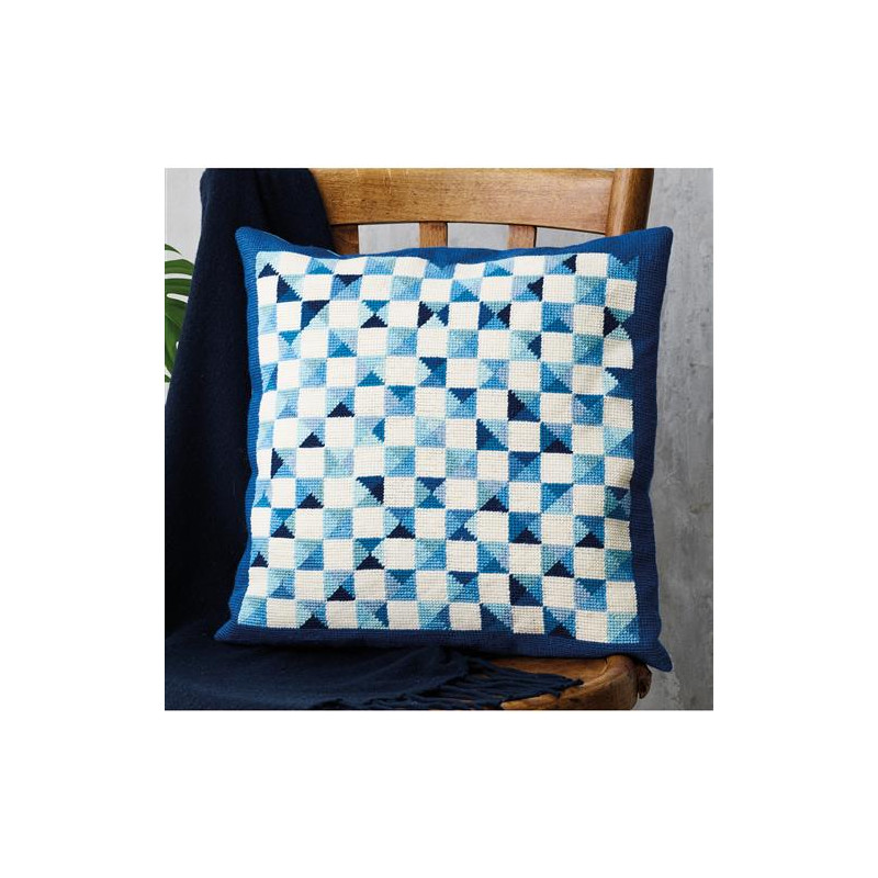 Permin 83-3453 Blauwe ramen 38x38cm