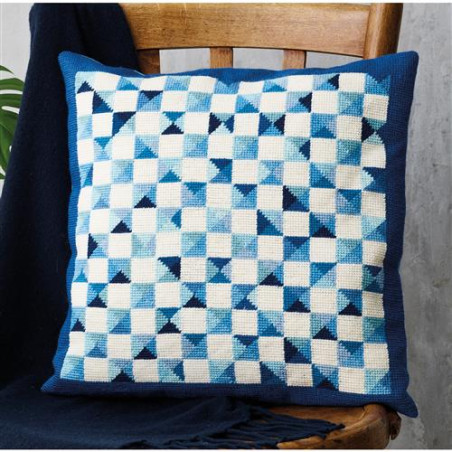 Permin 83-3453 Blauwe ramen 38x38cm