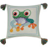Permin 83-3876 Borduurpakket kussen kikker 30x30 cm
