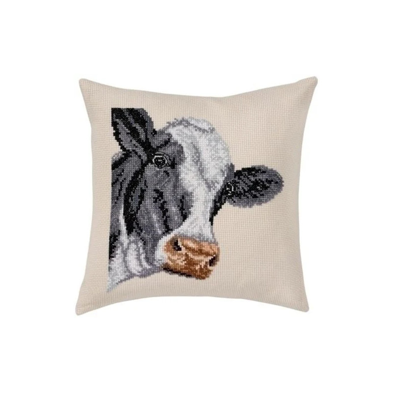 Permin borduurkussen Koe 83-6101