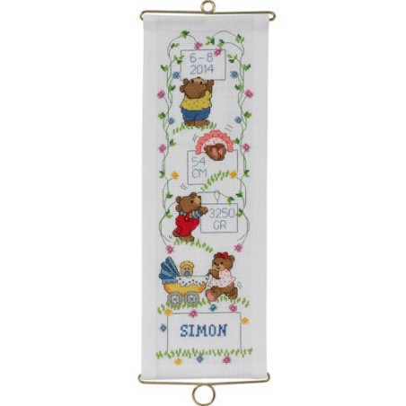 Permin 36-3345 Borduurpakket Simon 14x40 cm