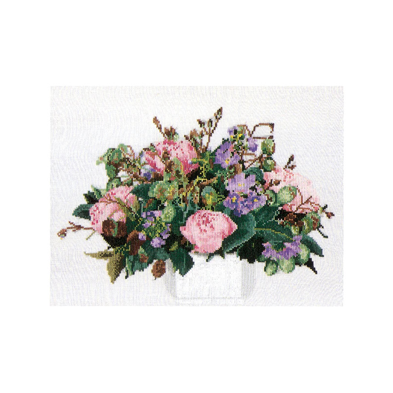 Pioenrozen - Linnen  1080