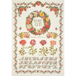 Thea Gouverneur borduurpakket Rosa Merklap 2043a aida