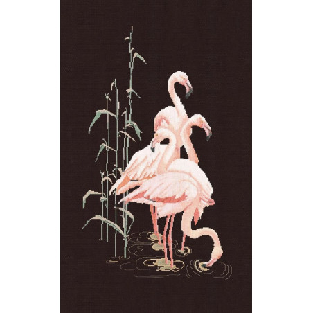 Thea Gouverneur 1070.05 Flamingo - Zwart Aida
