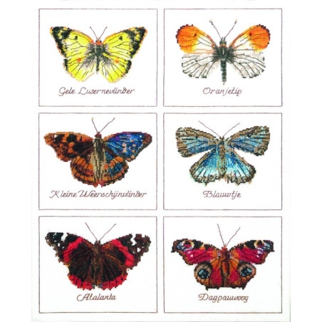 Thea Gouverneur Thea Gouverneur Vlinders 2037 Linnen