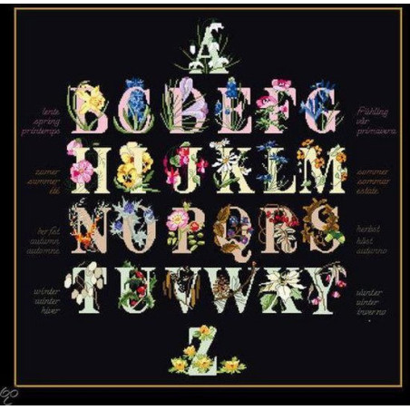 Thea Gouverneur 2025.05 Letterlap - Aida stof zwart