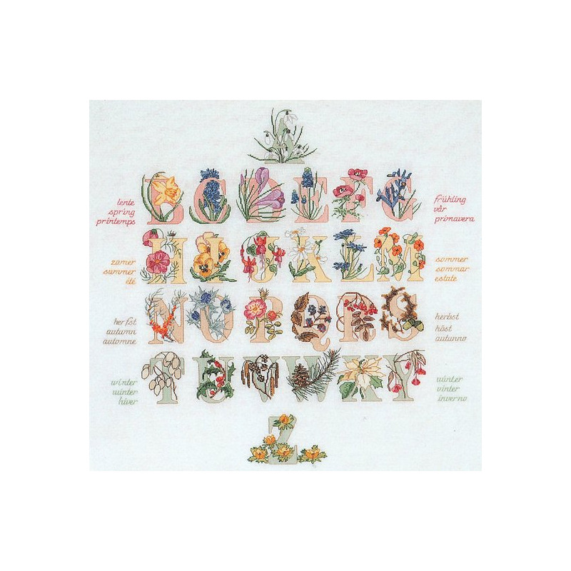 Thea Gouverneur 2025 Letterlap - Aida stof wit